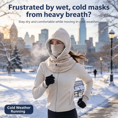 🔥LAST DAY PROMOTION - 50% OFF❄️ 2-Piece Integrated Flannel Warm Face Mask & Hat（upsell）