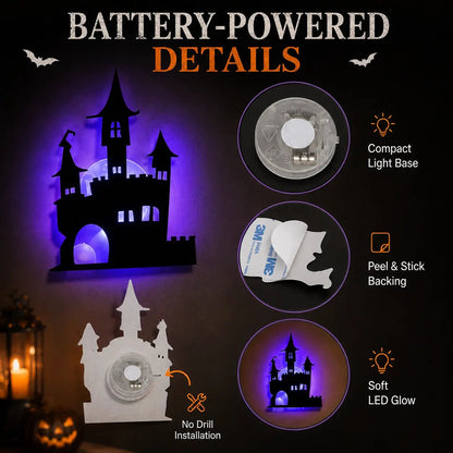 🔥Last Day Promotion 60% OFF|🎃 Halloween LED Silhouette Wall Light Stickers（upsell）