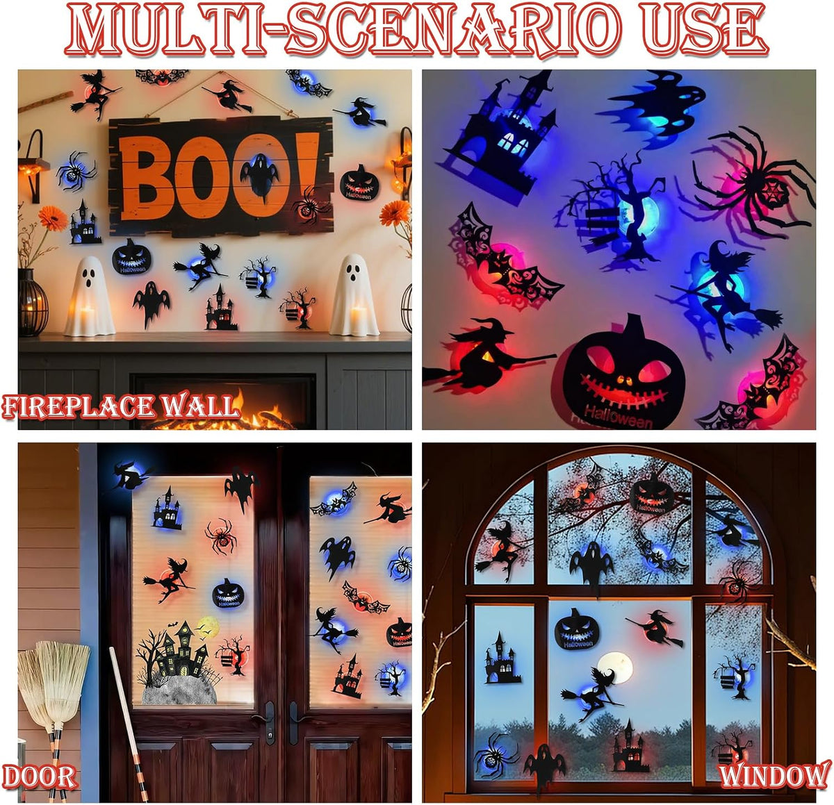 🔥Last Day Promotion 60% OFF|🎃 Halloween LED Silhouette Wall Light Stickers（upsell）