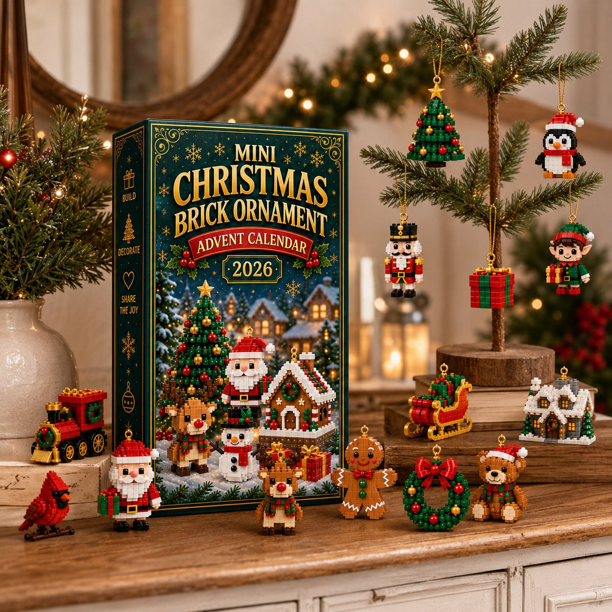 ⏳ Last day to save 49% – 🎄 24-Day Mini Christmas Ornament Advent Calendar（upsell）