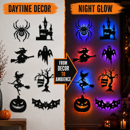 🔥Last Day Promotion 60% OFF|🎃 Halloween LED Silhouette Wall Light Stickers（upsell）